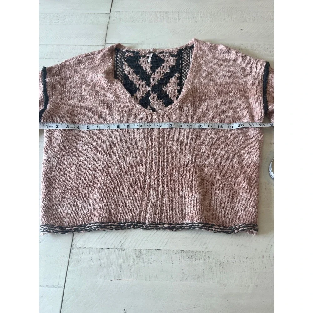 Free People Jackson Dolman Sleeve Pullover Woman Size S Rosewater